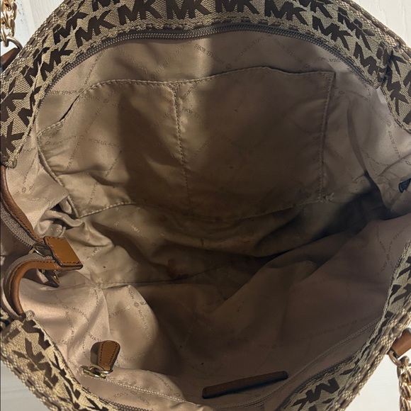 Michael Kors Tan and Brown Logo Bag - Picture 7 of 9